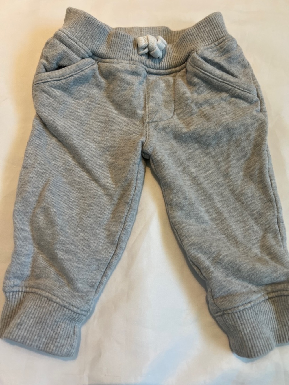 “Bundle 10/$13” Carter's 6M Light Gray baby boy Sweatpants with Drawstring